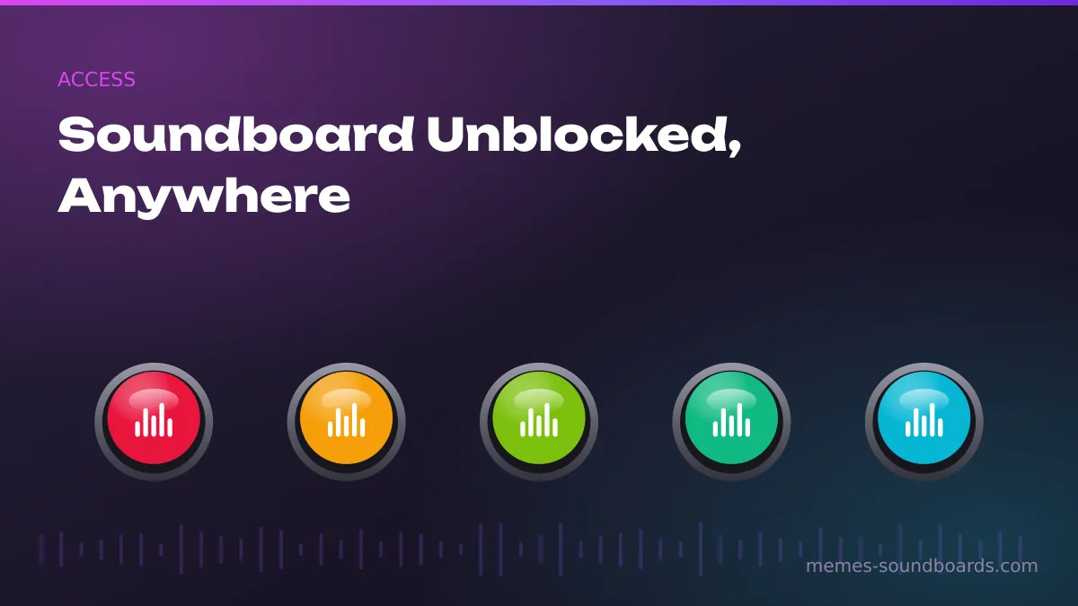 Soundboard unblocked — meme sound buttons running in a browser with no install