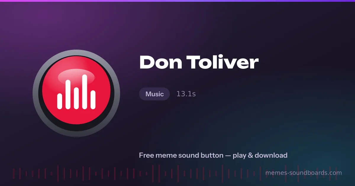 Don Toliver sound button — play and download the Don Toliver meme sound free Don Toliver sound button — play and download the Don Toliver meme sound free